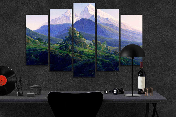 Caspar David Friedrich Abstrakte Leinwanddruck, Wandkunst, moderne Dekoration für Schlafzimmer, Büro