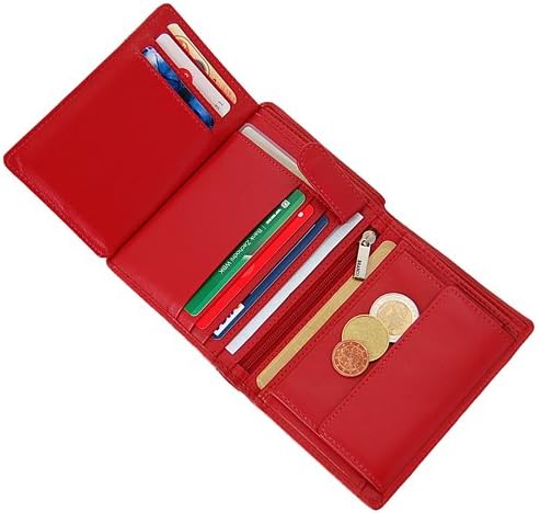 GoBago Branco Leder Damen Geldbörse Portemonnaie Geldbeutel (Toupe), Toupe