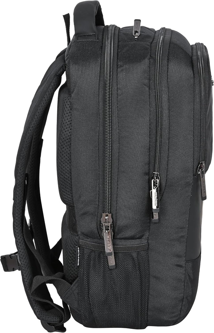 SAFTA Laptop-Rucksack mit Tasche für Tablet und USB-Anschluss, 300 x 160 x 430 mm, Schwarz