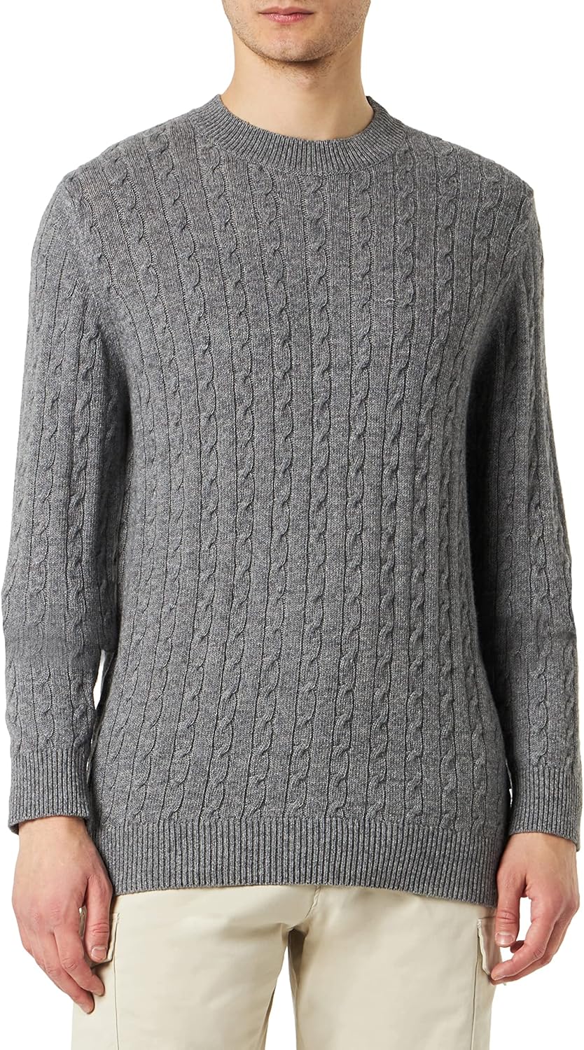 Seidensticker Herren Pullover, L Grau