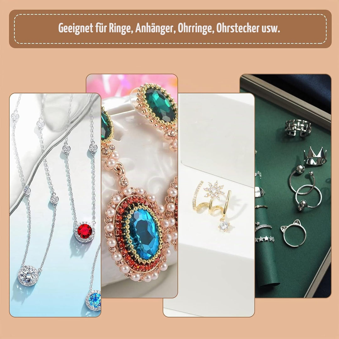 nbeads 24 Stück Braun Karton Geschenkbox Schmuckschatulle Quadrat Schmuck Box Halsketten Verpackung