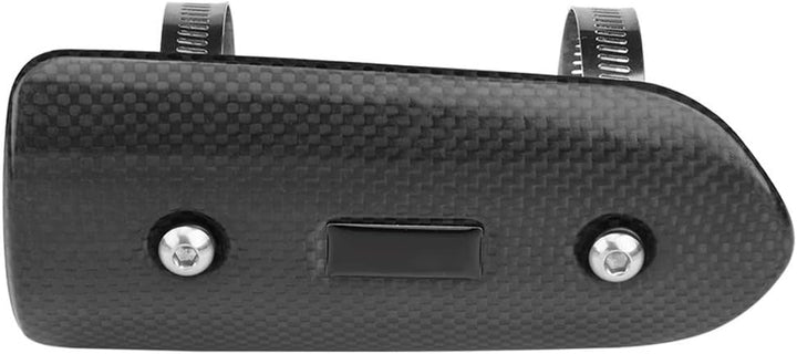 Keenso Motorrad Auspuff Hitzeschutzblech, Universal Motorrad Kohlefaser Auspuff Mittelrohr Hitzeschi