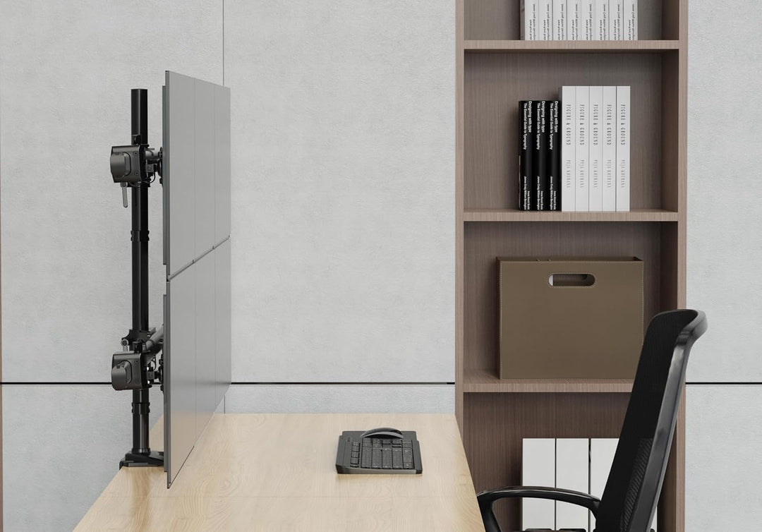 HFTEK - Bildschirmhalterung Für 6 Monitore Von 15 Bis 27 Zoll VESA 75/100 Arm Halterung Mount Monito