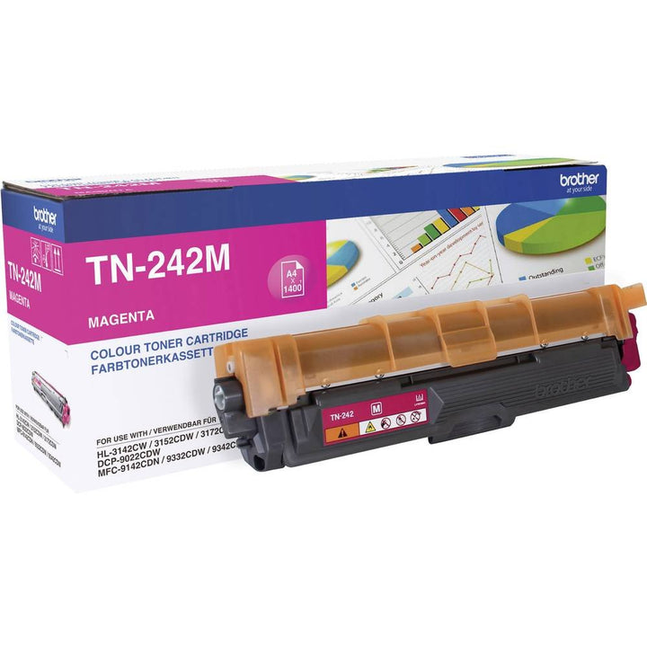 Brother Original Tonerkassette TN-242M Magenta, HL-3142/52/72 TN-242M Magenta HL-3142/52/72, TN-242M