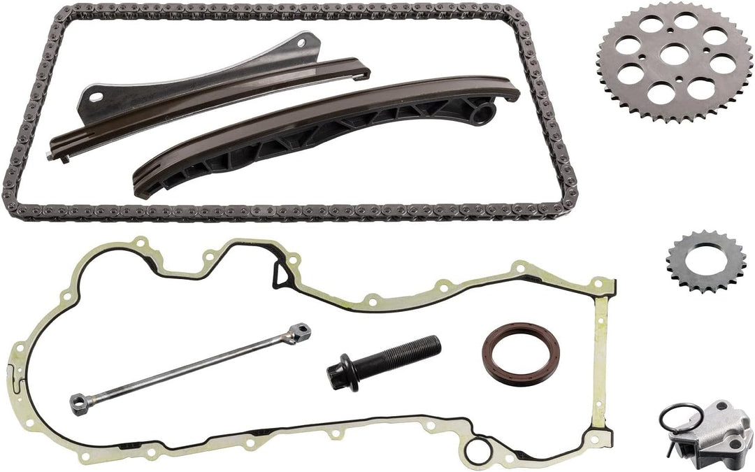 febi bilstein 49722 Steuerkettensatz für Nockenwelle, mit Dichtungen und Schraube , 1 Stück