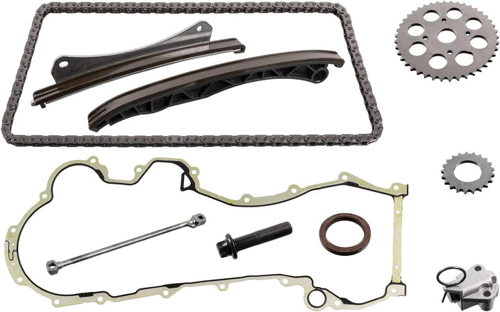 febi bilstein 49722 Steuerkettensatz für Nockenwelle, mit Dichtungen und Schraube , 1 Stück