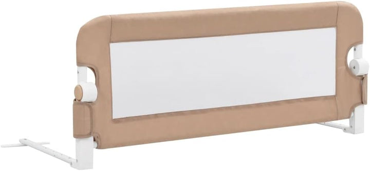 puraday Kleinkind-Bettschutzgitter Taupe 102x42 cm Polyester Bettgitter Rausfallschutz Rausfallschut