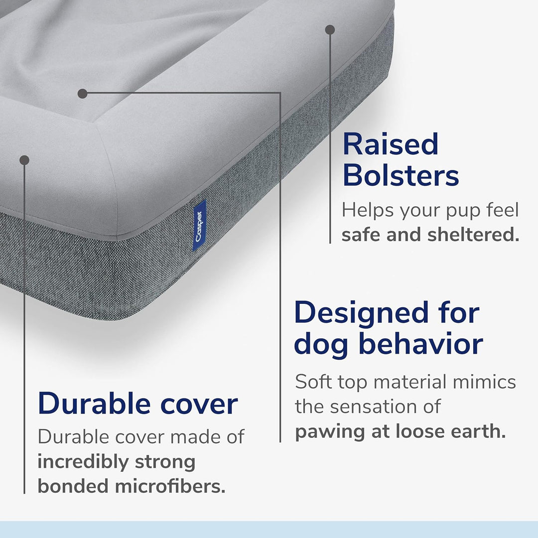 Casper Hundebett, Memory-Schaum, klein, Grau grau S, grau S