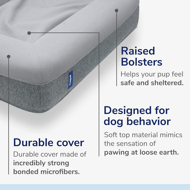 Casper Hundebett, Memory-Schaum, klein, Grau grau S, grau S