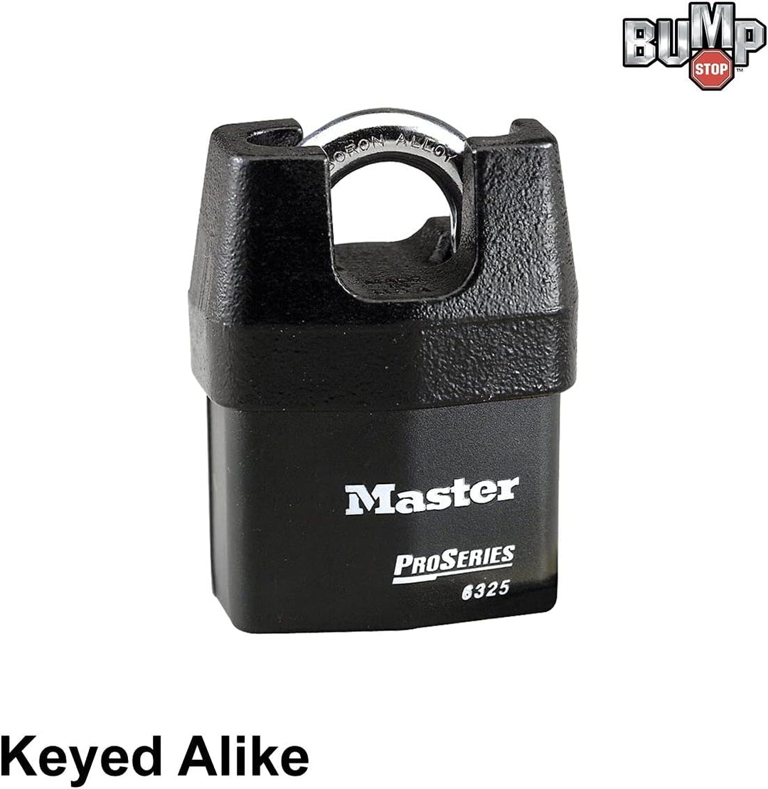Master Lock 6325NKA Vorhängeschloss Pro Serie mit BumpStop Technologie 1 Pack