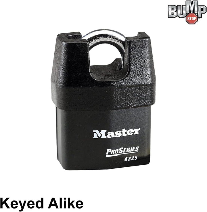 Master Lock 6325NKA Vorhängeschloss Pro Serie mit BumpStop Technologie 1 Pack