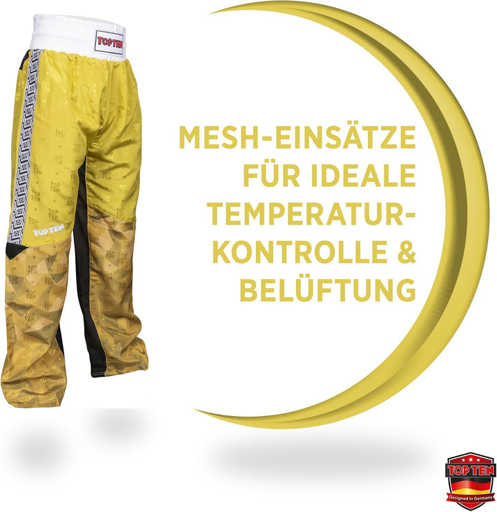 TopTen Kickboxhose „Prism“ Gelb XXL, Gelb XXL