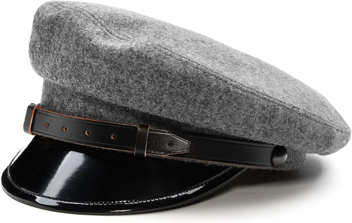Sterkowski Maciejowka Model 1 Mütze | Wolle Schirmmütze für Herren und Frauen | Elegant Breton Mütze
