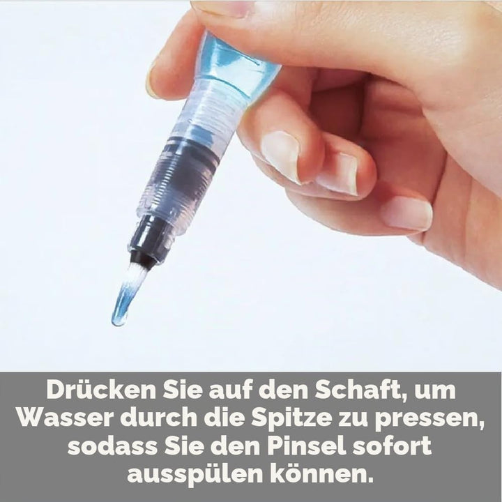 Pentel Aquash Brush FRH, Set mit 3 Pinseln für Wasserbehälter mit feinen, mittelgrossen und grossen