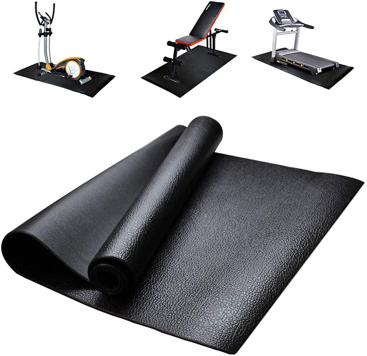 Bodenschutzmatte für Fitnessgeräte, Wiederstandsfähige Laufband Matte, 6mm Rutschfeste Unterlegmatte