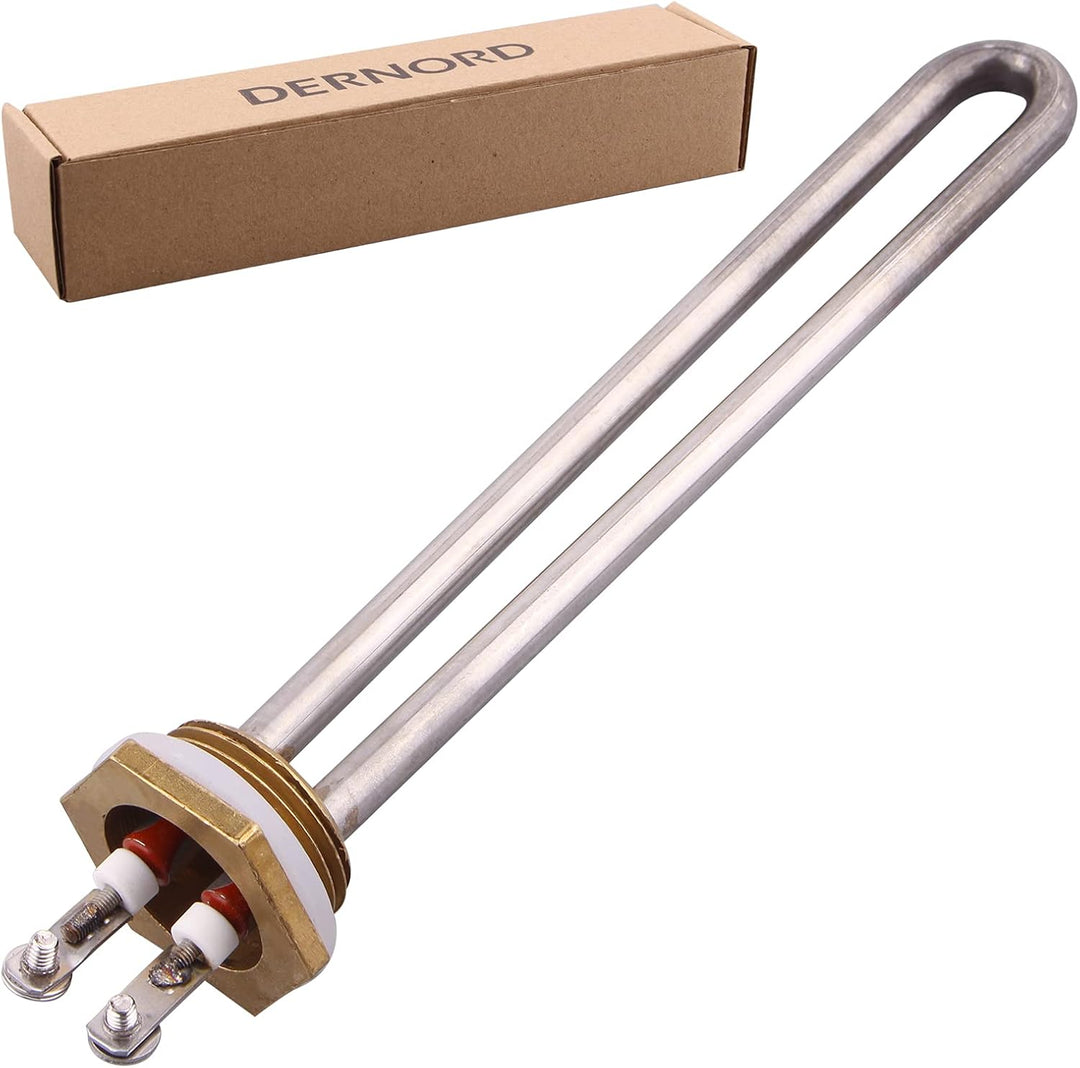 DERNORD 1500W Heizelement 220V Elektrische Brauwasserbereiter 1Inch BSP Gewinde Kupfer Flansch