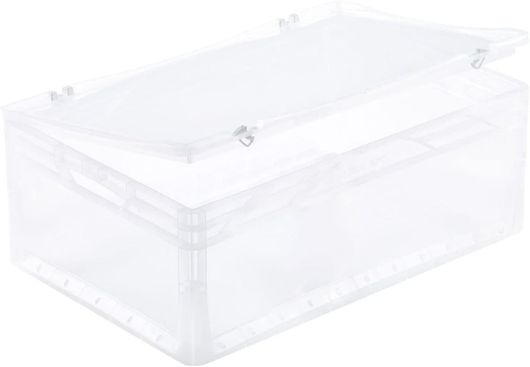 PROREGAL Auflagedeckel für transparente Eurobehälter BasicLine & LightLine | BxT 40x60cm | Eurobox,