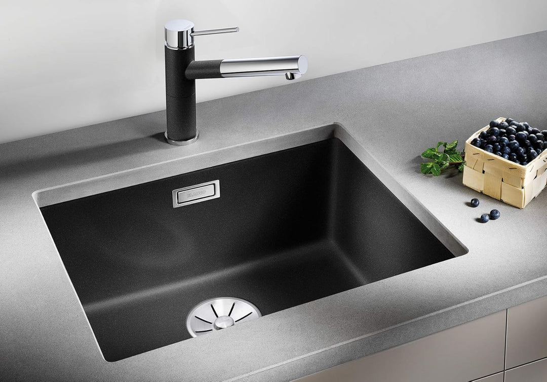 BLANCO SUBLINE 500-U | SILGRANIT felsgrau | Einbauart: Unterbau | ohne Ablauffernbedienung | 60er Un