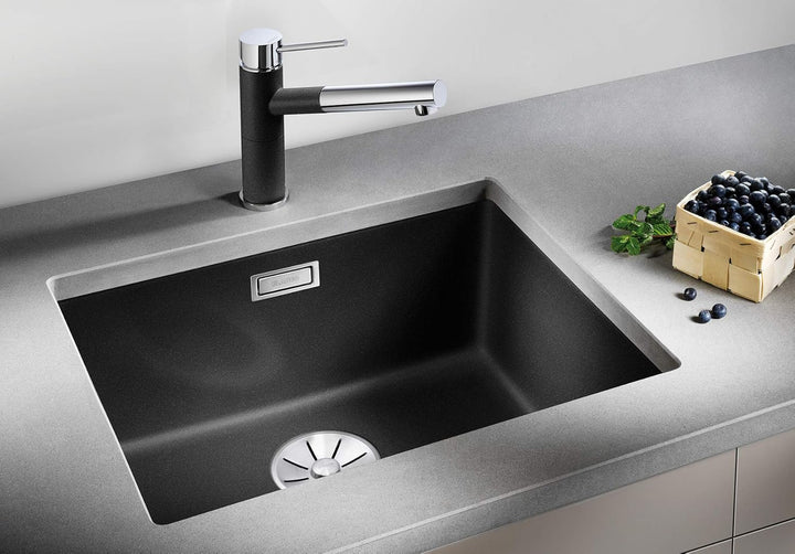 BLANCO SUBLINE 500-U | SILGRANIT felsgrau | Einbauart: Unterbau | ohne Ablauffernbedienung | 60er Un