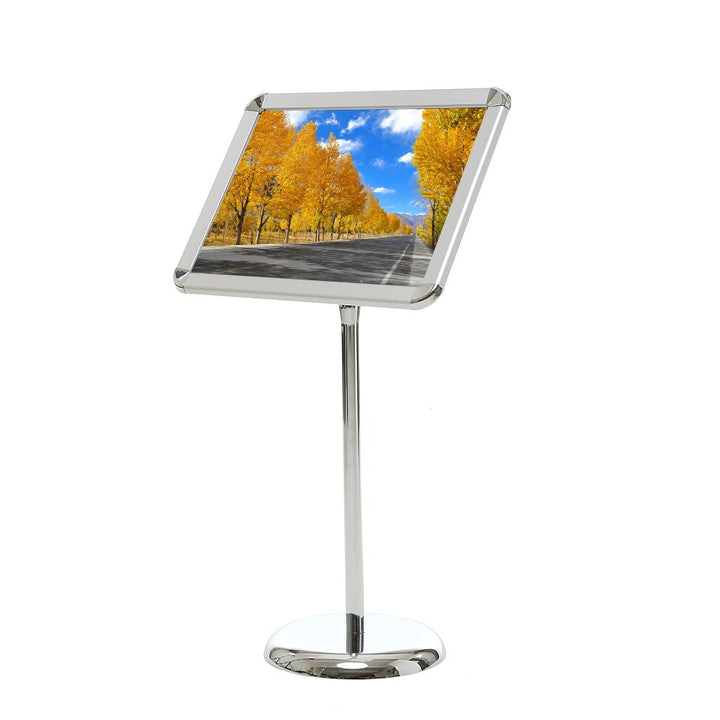 Loywe Infoständer Plakatständer DIN A3 Rondo für Plakate mit 420x300 mm, Ständer aus Metall Höhe Ver