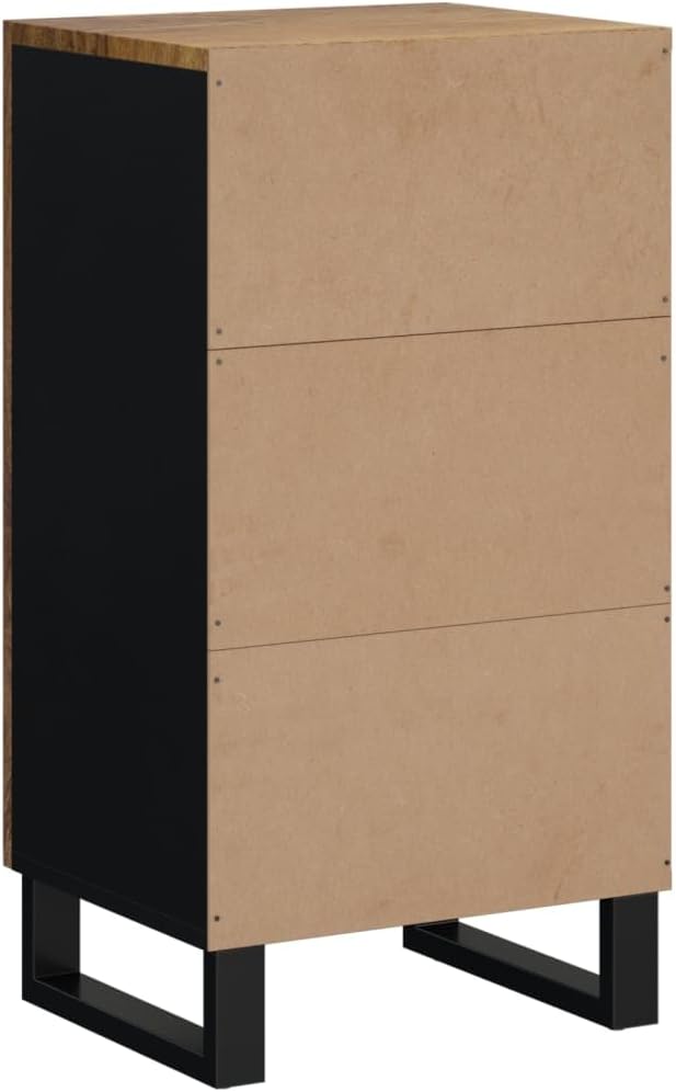 vidaXL Sideboard, Highboard mit Tür, Kommode Beistellschrank mit Eisenbeinen, Wohnzimmerschrank Anri