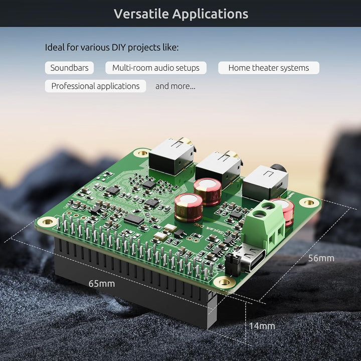 Raspberry Pi HiFi DAC Pro Hat ES9038Q2M Audiokarte PCM DSD verlustfrei High Resolution Digital-zu-An