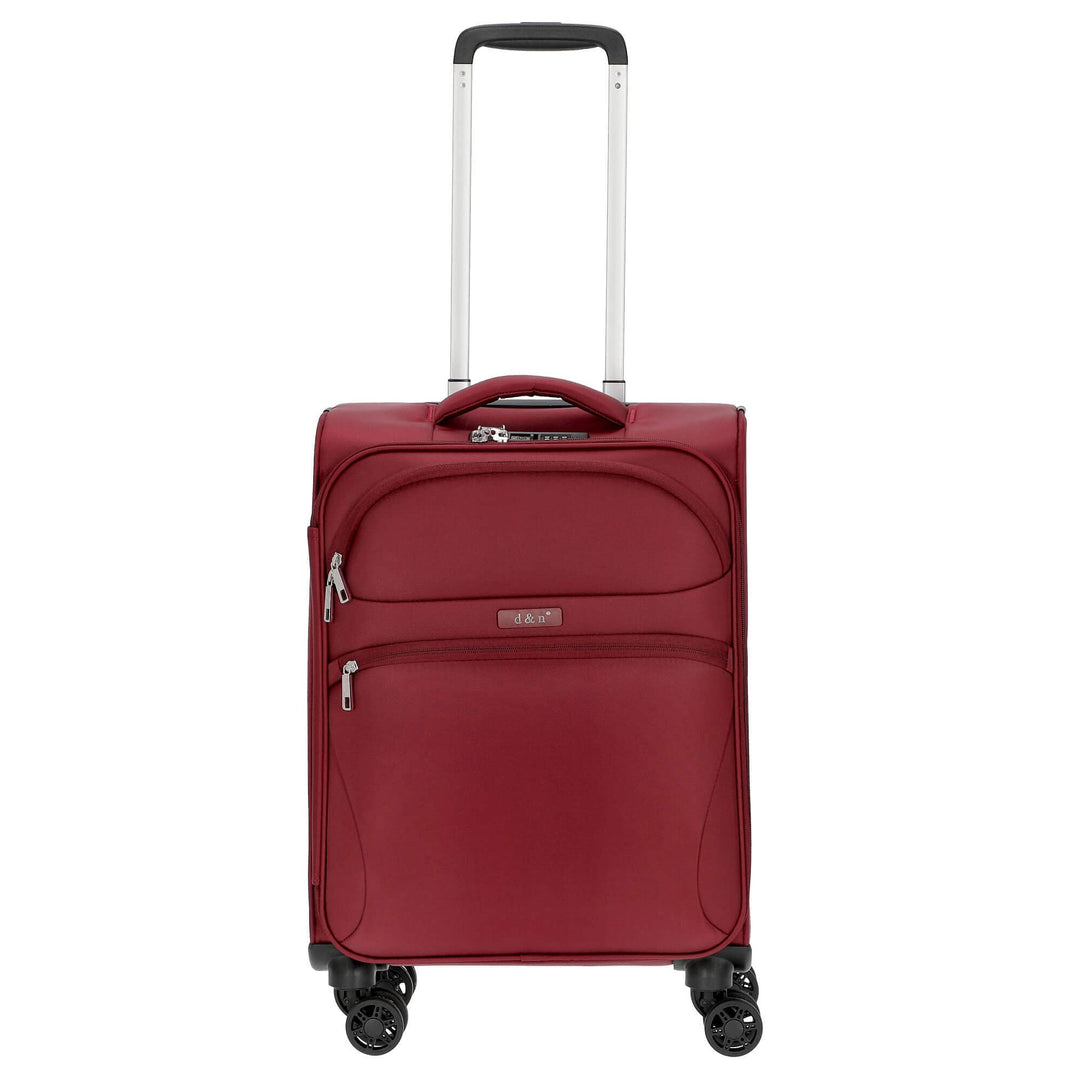 D&N Travel Line 9104-4-Rollen-Kabinentrolley S 55 cm Bordeaux, Bordeaux