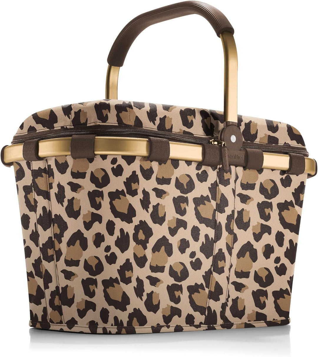 reisenthel carrybag iso Frame Leo Macchiato – Stabiler Einkaufskorb mit Kühlfunktion – Elegantes und