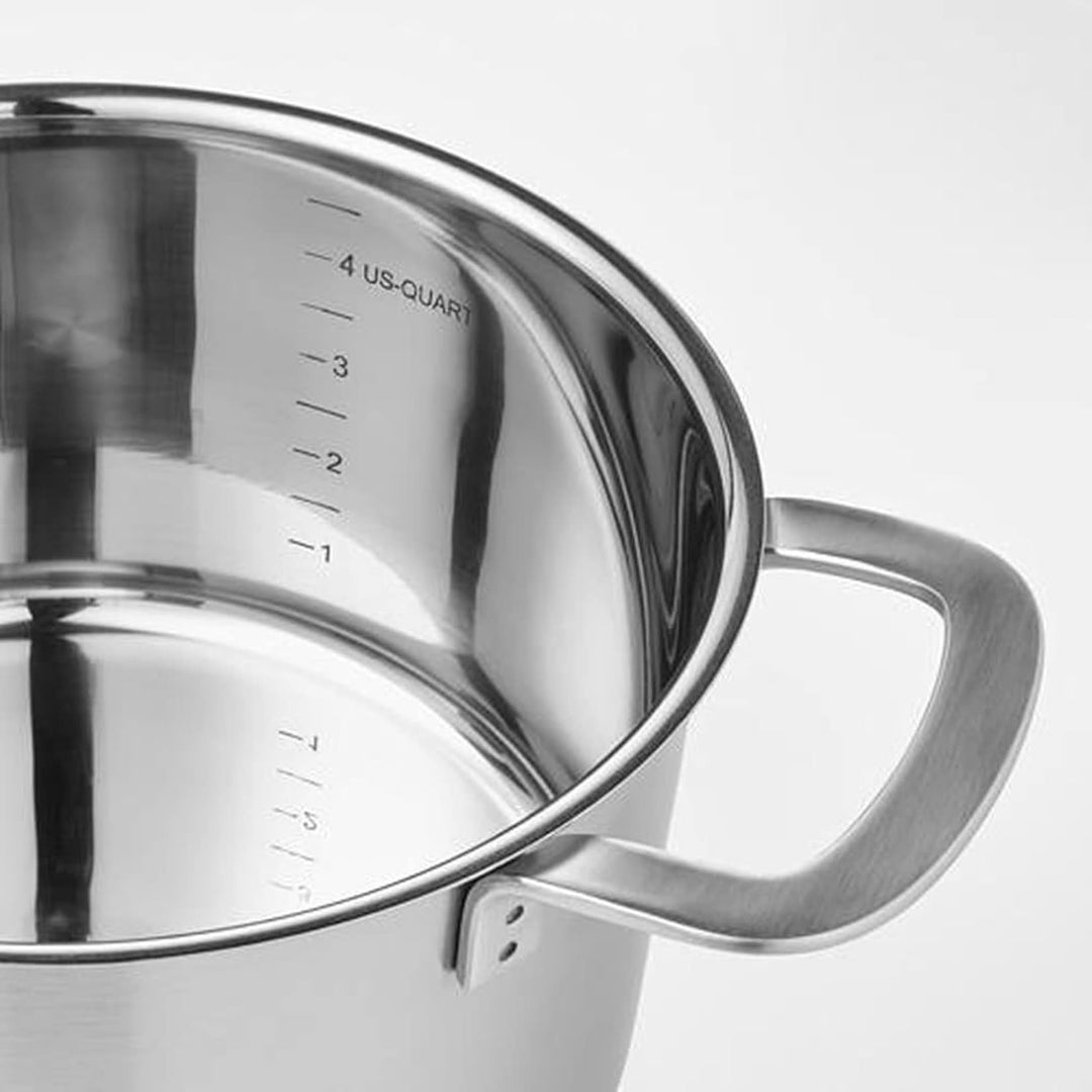 IKEA Ikea 365+ Topf mit Deckel, 8,0 l, Edelstahl