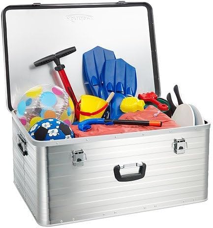 Enders Alubox 130 Liter + Schloss Set, hochwertig verarbeitet, mit Moosgummidichtung, Alukiste flexi