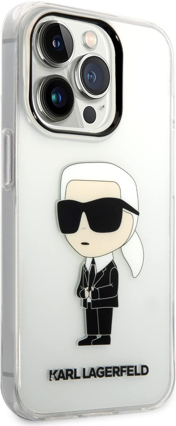 KARL LAGERFELD KLHCP14XHNIKTCT Hülle für iPhone 14 Pro Max 6,7" transparent Hard