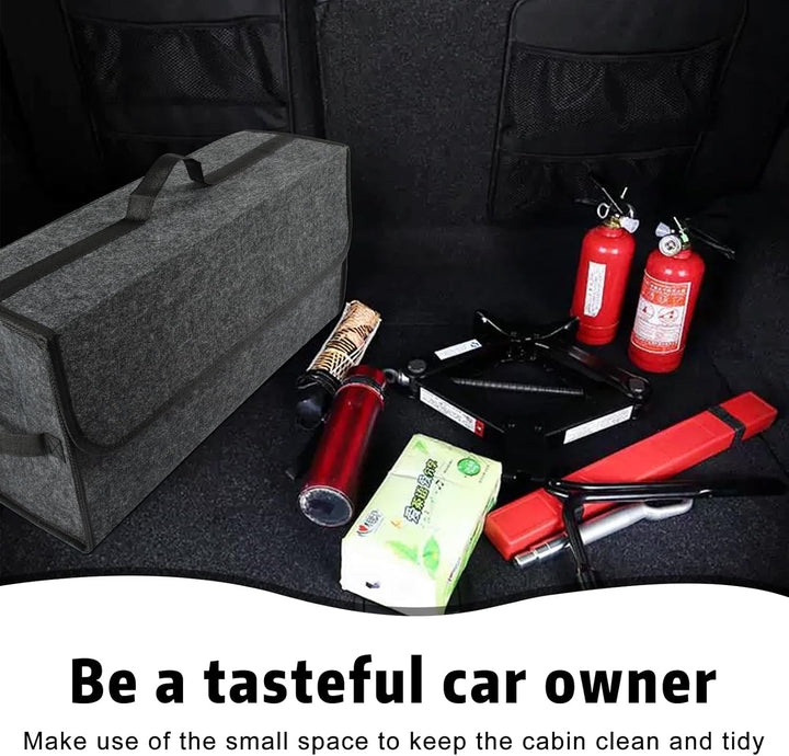 Kofferraum Organizer, Auto Organizer Toolbag, Kofferraum Organizer aus Filz mit Klett Fixierung, Fal