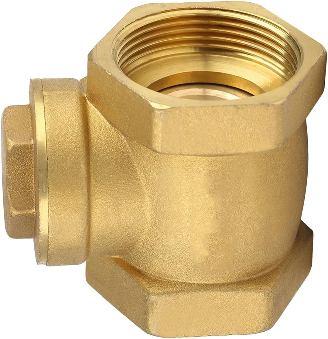chekval,DN32 Female Thread Brass NOn return Swing Check Valve 232PSI DN32 1-1/4 Zoll Innengewinde Me