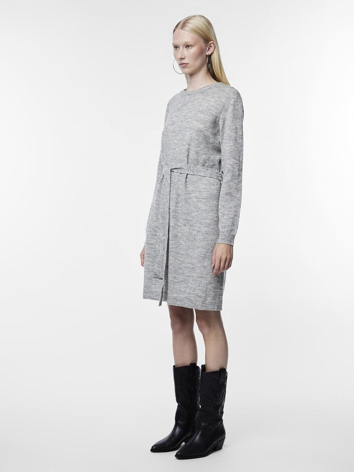 PIECES Female Strickkleid PCJULIANA S Light Grey Melange, S Light Grey Melange