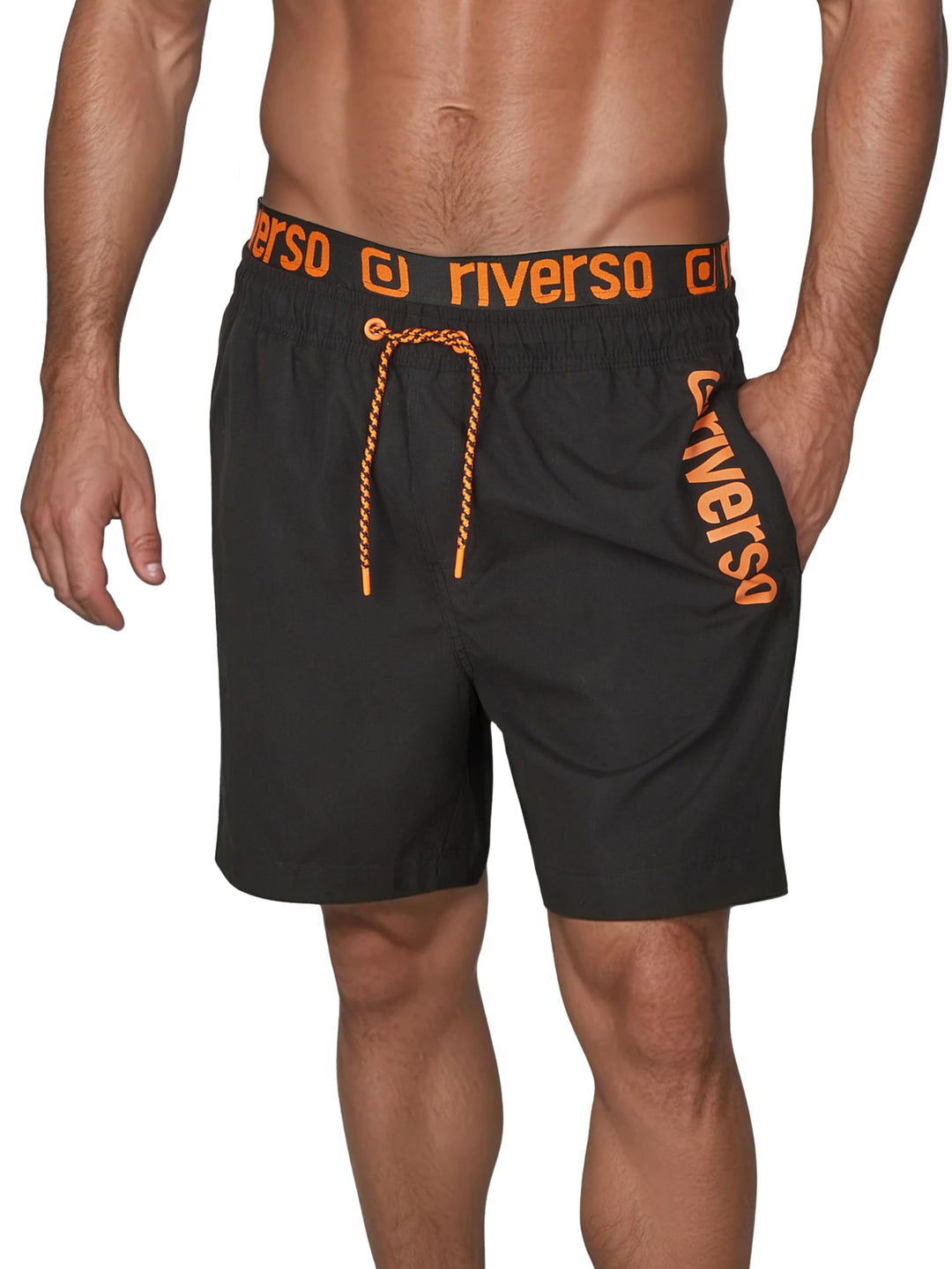 riverso Badehose Herren Regular Fit RIVBobby Kurze Hosen Badeshorts Schwimmhose Shorts Schnelltrockn