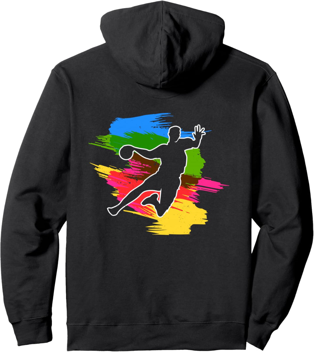 Cooler Handballspieler mit Harz Ball Handball Pullover Hoodie