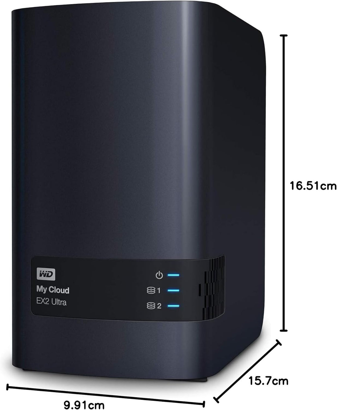WD 4TB My Cloud EX2 Ultra 2-bay NAS - Network Attached Storage RAID, file sync, streaming, media ser