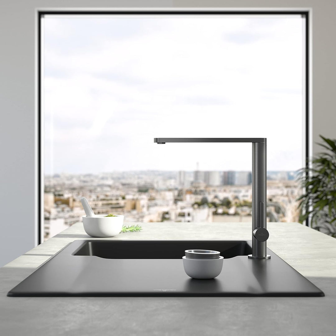 Villeroy & Boch Finera | Hochdruck | Einhand-Küchenarmatur | Anthracite | 92700005 Standard Anthraci