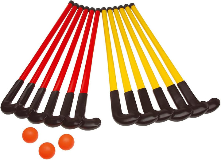 Sport-Thieme Hockeyschläger-Set School | Hinterlässt Keine Streifen, elastisch, bruchsicher | 89 cm