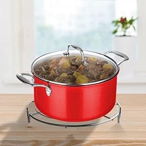 KITCHENATICS 3 Pack Edelstahl Kuchengitter 7,5, 9 & 10,5 Zoll Auskühlgitter Kuchengitter, Topf Draht