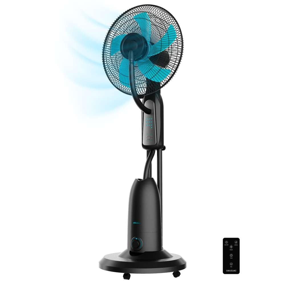 Cecotec Wasservernebler Ventilator mit Fernbedienung EnergySilence 490 Freshessence, 90 W, Durchmess