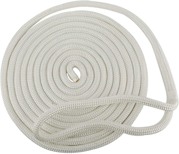 FreeTec 4 TLG Bootsseil Boot Fenderleine Nylon Dockline Festmacherleine Fenderseil mit Auge 16mm Dur