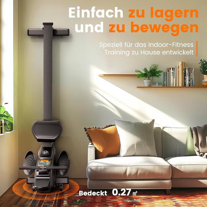 YOSUDA Testsieger Rudergerät für Zuhause, Ultraleise Magnetische Rudermaschine (Cardio-Training), 16
