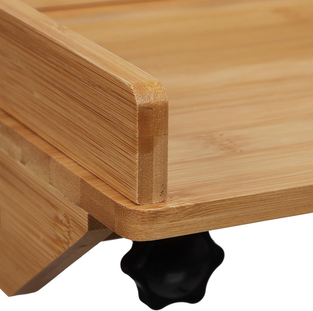 Relaxdays Bettablage, Mini-Nachttisch zum Klemmen, Bett & Hochbett, HBT 11,5 x 36 x 24,5 cm, Tableth