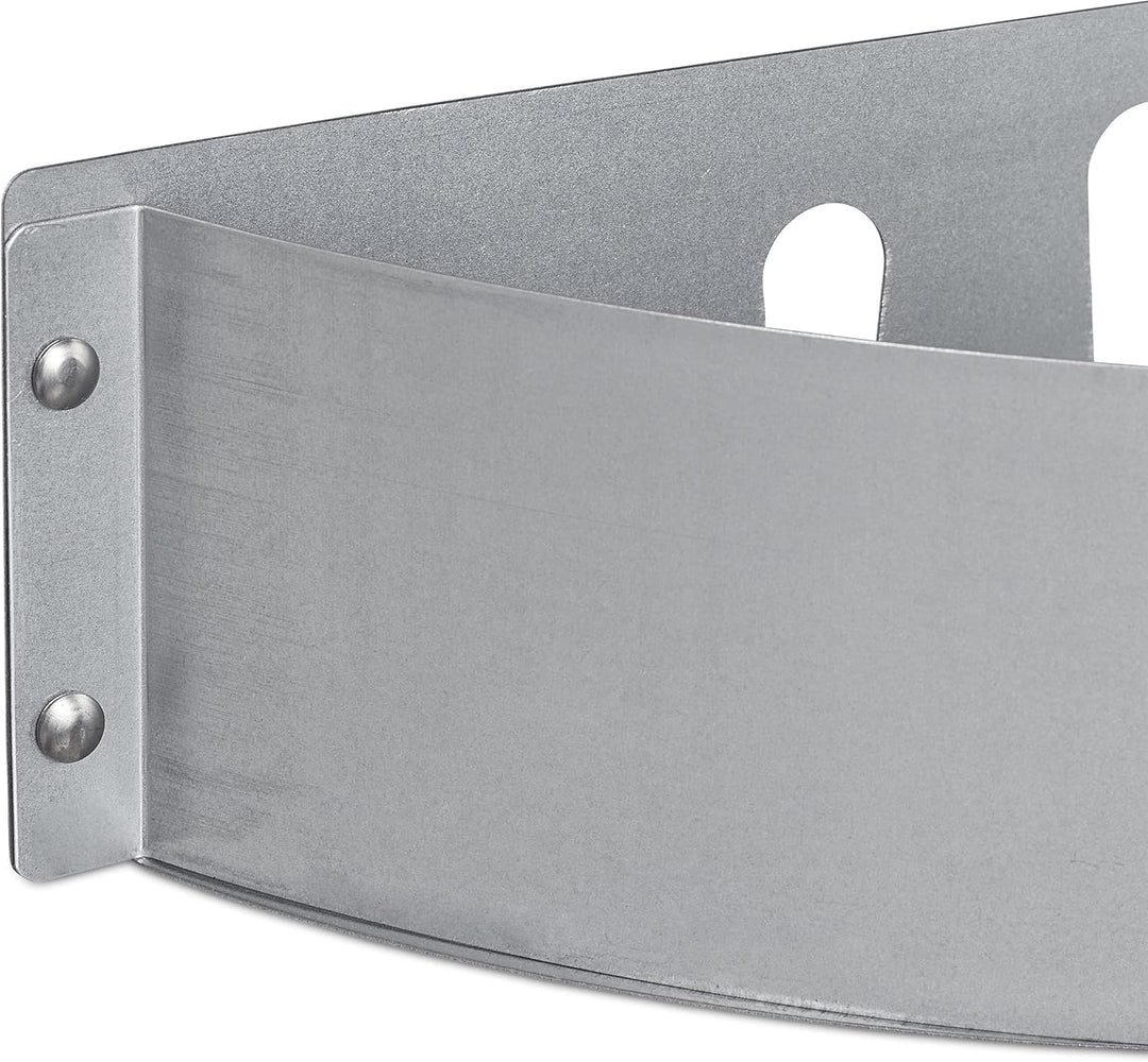 Relaxdays Kohlekorb 2er Set, HxBxT: 7 x 33 x 11,5 cm, direktes und indirektes Grillen, Stahl, Holzko