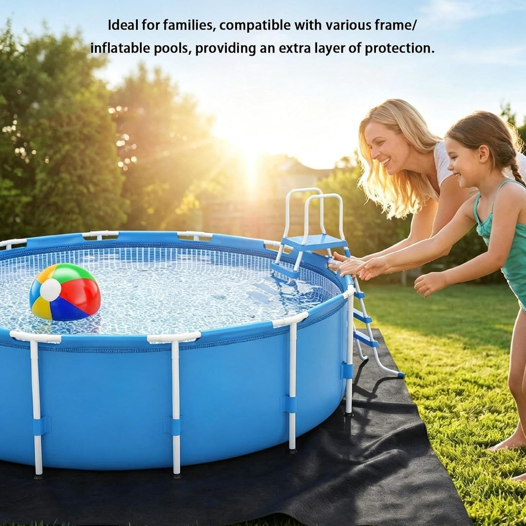 Poolfolie, durchstossfeste, verdickte Auskleidung, Bodenpool-Polsterung, für Outdoor, Schwimmen, Gar
