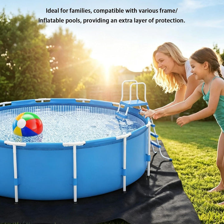 Poolfolie, durchstossfeste, verdickte Auskleidung, Bodenpool-Polsterung, für Outdoor, Schwimmen, Gar