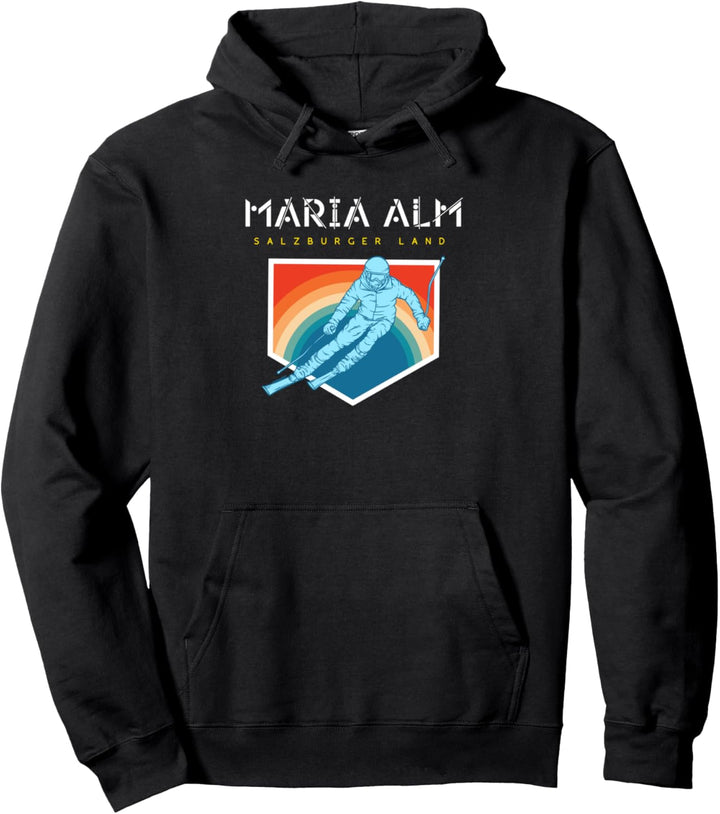 Maria Alm Salzburger Land - Österreich Retro 80s Geschenk Pullover Hoodie