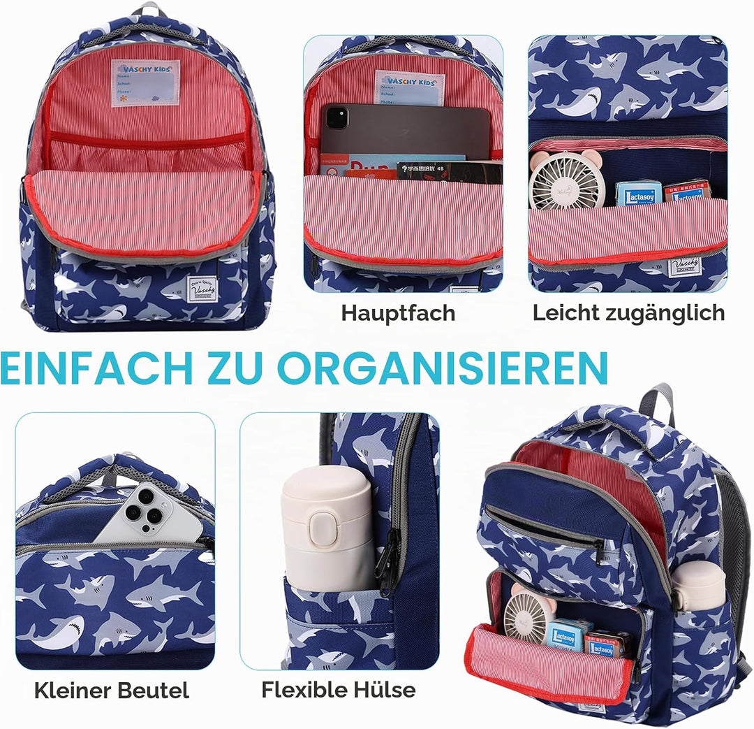 VASCHY Kinderrucksack, Kinder Rucksack Kindergartenrucksack 12L Niedlich Wasserabweisend Schulrucksa