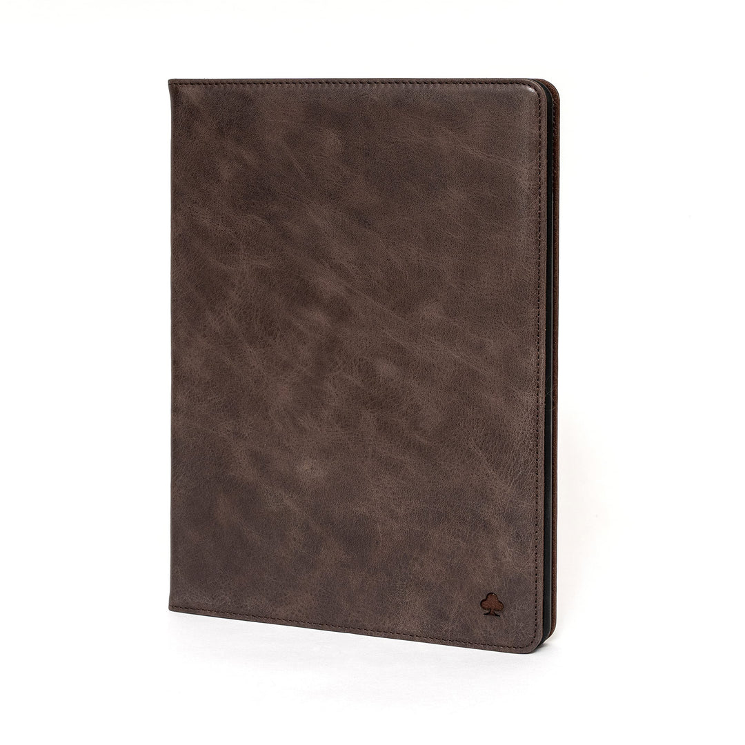 Porter Riley - Lederhülle für iPad 9.7 Zoll (6. 5. Generation) 2018/2017. Premium Echtleder Standhül